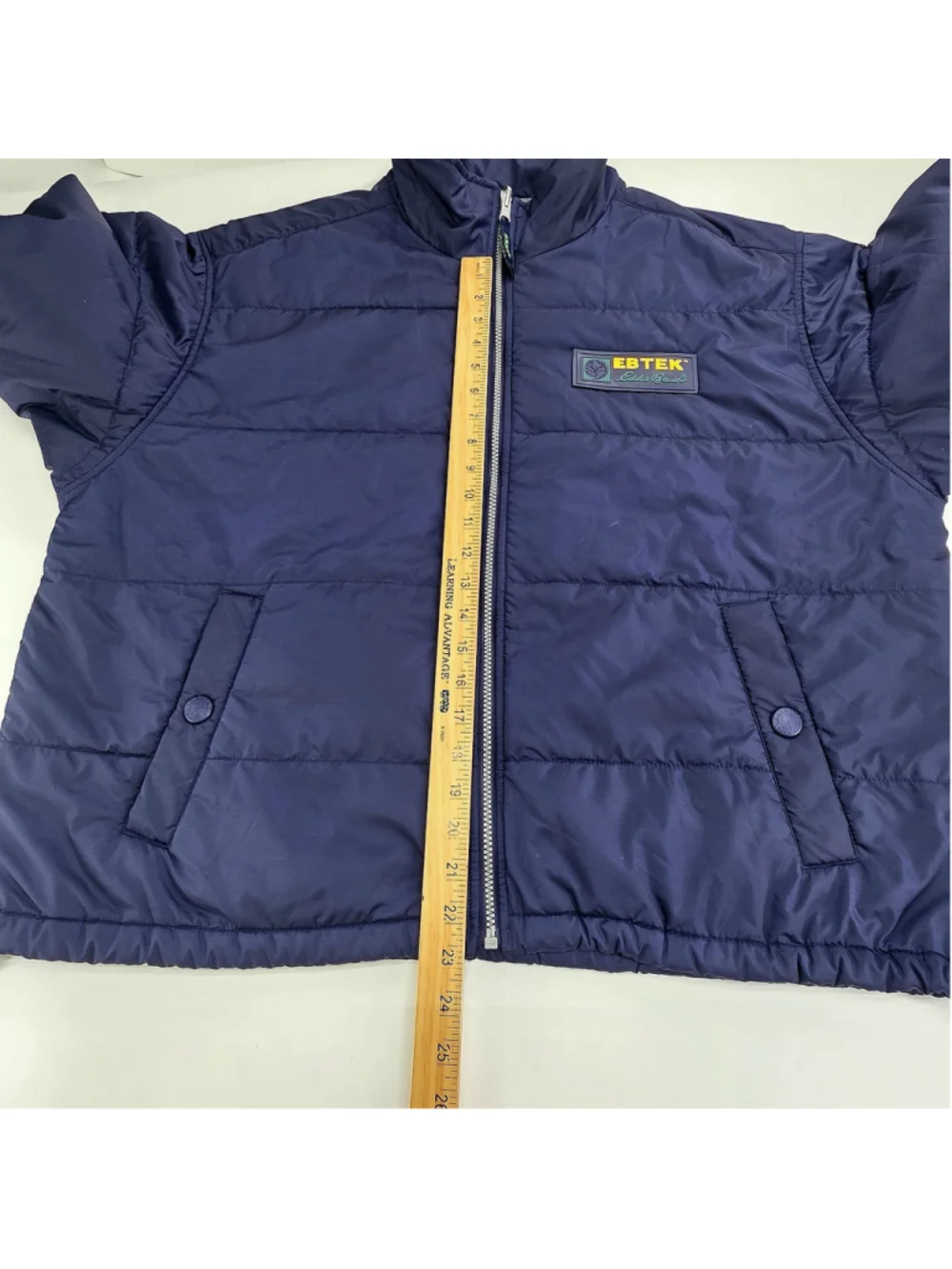 Vintage 90s Eddie Bauer EBTEK Puffer Jacket Mens XL Thinsulate Navy Gorpcore